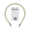 Haarband Diadeem – Parel Kralen – Gouddraad – Wit Goud