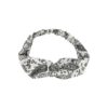 Haarband Twist 5cm – Paisleyprint – Wit