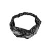 Haarband Twist 5cm – Paisleyprint – Zwart