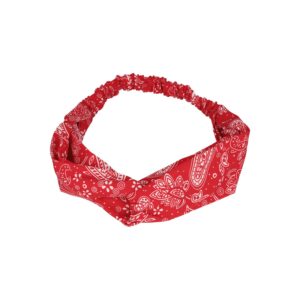 Haarband Twist 5cm – Paisleyprint – Rood