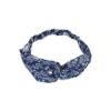 Haarband Twist 5cm – Paisleyprint – Blauw