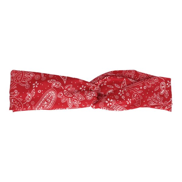 Haarband Twist 5cm – Paisleyprint – Rood