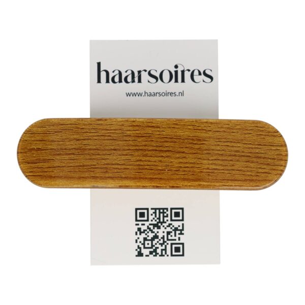 Haarspeld Patentspeld 10cm - Houtlook - Glans - Lichtbruin