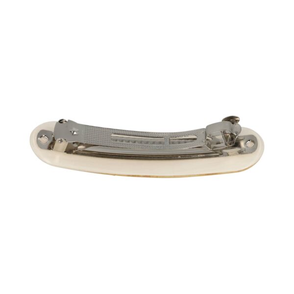 Haarspeld Patentspeld 10cm - Houtlook - Glans - Creme