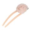 Haarvork roos_11 Styling Tool Haarvork 11cm – Roos Bloem – Knot Haarpin – Roze