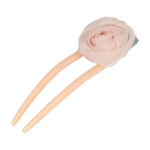 Haarvork roos_11 Styling Tool Haarvork 11cm – Roos Bloem – Knot Haarpin – Roze