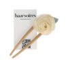 Haarvork roos_3 Styling Tool Haarvork 11cm – Roos Bloem – Knot Haarpin – Bruin Beige