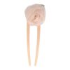 Haarvork roos_6 Styling Tool Haarvork 11cm – Roos Bloem – Knot Haarpin – Roze