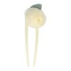 Haarvork roos_8 Styling Tool Haarvork 11cm – Roos Bloem – Knot Haarpin – Creme