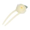 Haarvork roos_9 Styling Tool Haarvork 11cm – Roos Bloem – Knot Haarpin – Creme
