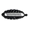 Haarspeld Bananenklem 14cm - Staartklem Bladvorm - Zwart