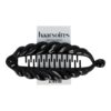 Haarspeld Bananenklem 14cm - Staartklem Bladvorm - Zwart