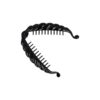 Haarspeld Bananenklem 14cm - Staartklem Bladvorm - Zwart
