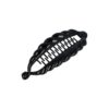 Haarspeld Bananenklem 14cm - Staartklem Bladvorm - Zwart