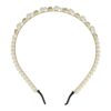 Haarband Diadeem Bloemen Vormen – Parelkralen Strass – Wit