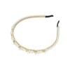 Haarband Diadeem Bloemen Vormen – Parelkralen Strass – Wit