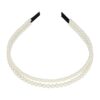 Haarband Diadeem – Dubbele Parel Kralen – Wit