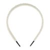 Haarband Diadeem – Dubbele Parel Kralen – Wit