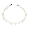 diadeem smal wave grote parelkralen_4 Haarband Diadeem – Dun – Parel Kralen – Wit