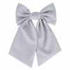 Haarspeld Duckklem 15cm – Strik – Effen Stof – Grijs