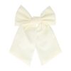 Haarspeld Duckklem 15cm – Strik – Effen Stof – Creme