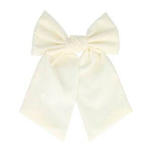 Haarspeld Duckklem 15cm – Strik – Effen Stof – Creme