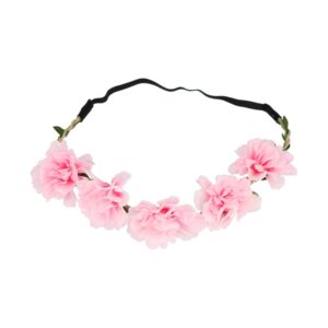 Haarband Bloemen – Gevlochten – Roze
