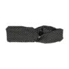 Haarband Twist 5cm – Stippenprint – Zwart