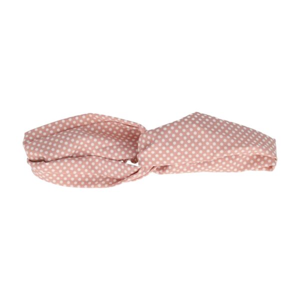 Haarband Twist 5cm – Stippenprint – Roze