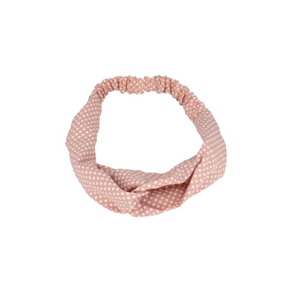 Haarband Twist 5cm – Stippenprint – Roze