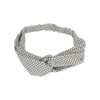 Haarband Twist 5cm – Stippenprint – Wit