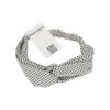 Haarband Twist 5cm – Stippenprint – Wit