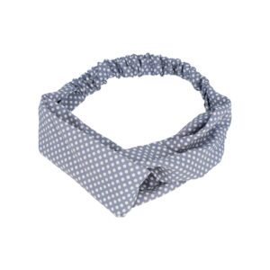 Haarband Twist 5cm – Stippenprint – Lichtblauw