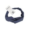 Haarband Twist 5cm – Stippenprint – Donkerblauw