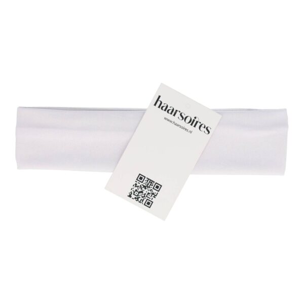 haarband stof 4cm_18 Haarband Stof 4cm - Basic - Wit