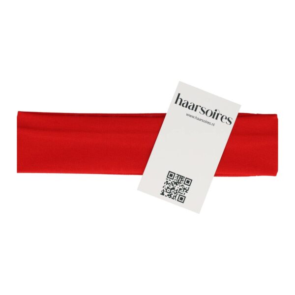 haarband stof 4cm_2 Haarband Stof 4cm - Basic - Rood