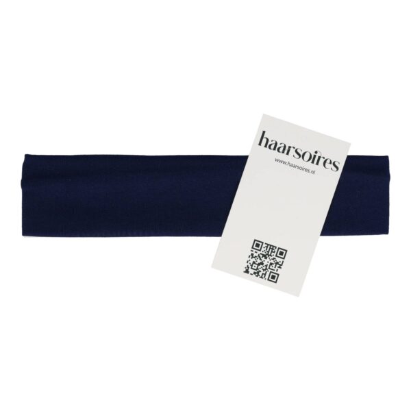 haarband stof 4cm_4 Haarband Stof 4cm - Basic - Donkerblauw
