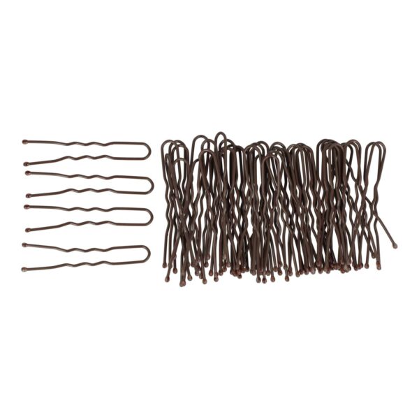 Styling Tool - Haardotspelden 4,5cm – Metalen Haarpinnen – Bruin – Set van 50