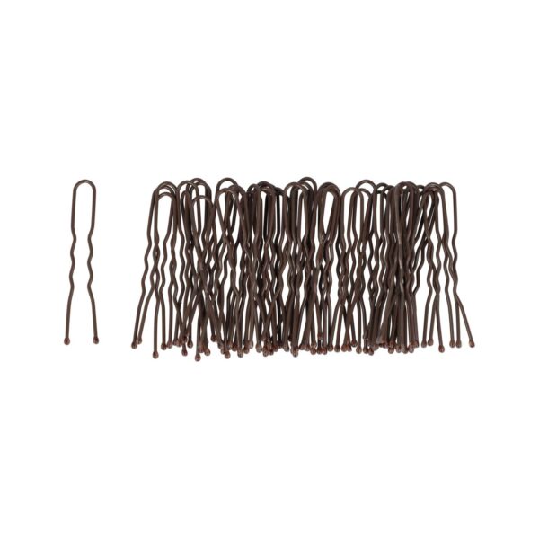 Styling Tool - Haardotspelden 4,5cm – Metalen Haarpinnen – Bruin – Set van 50