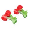 Haarspeld Haarklemmen 8cm – XL Fruitvorm – Kersen – Rood – Set van 2