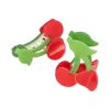 Haarspeld Haarklemmen 8cm – XL Fruitvorm – Kersen – Rood – Set van 2