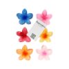 Haarspeld Haarklemmen 8cm – XL Lelie Bloemvorm – Blauw Geel Roze Oranje – Set van 6