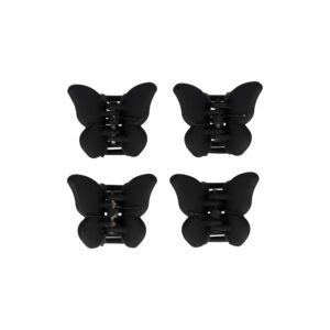 Haarspeld Haarklemmen 2,5cm – Vlinder – Zwart – Set van 4