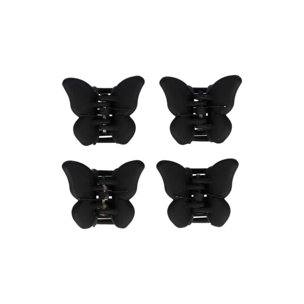 Haarspeld Haarklemmen 2,5cm – Vlinder – Zwart – Set van 4