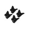 Haarspeld Haarklemmen 2,5cm – Vlinder – Zwart – Set van 4