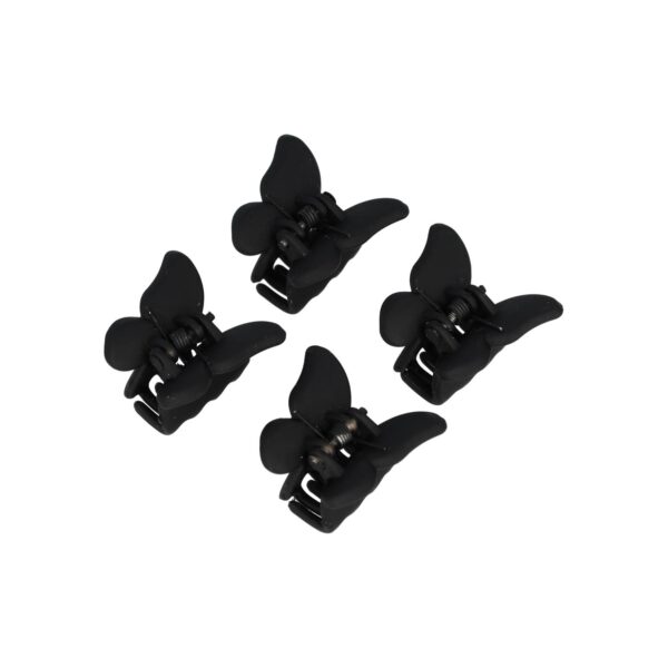 Haarspeld Haarklemmen 2,5cm – Vlinder – Zwart – Set van 4