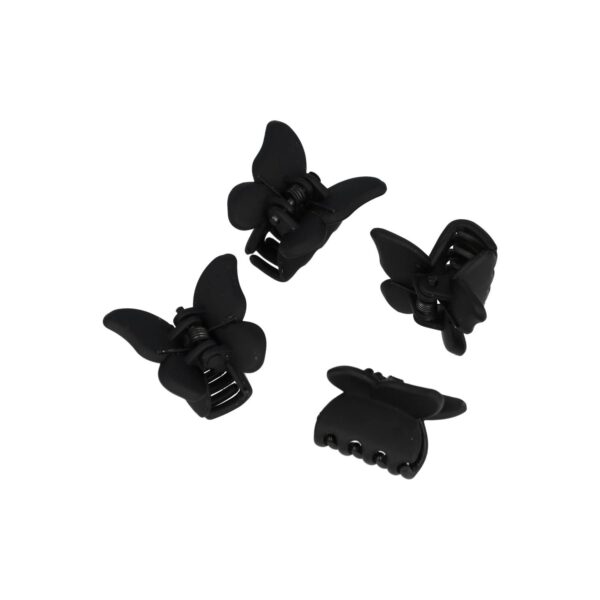 Haarspeld Haarklemmen 2,5cm – Vlinder – Zwart – Set van 4