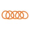 Haarelastieken Gedraaid - Hair Tie - Oranje - Set van 5
