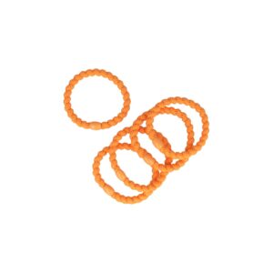 hair tie gedraaid oranje_4 Haarelastieken Gedraaid - Hair Tie - Oranje - Set van 5