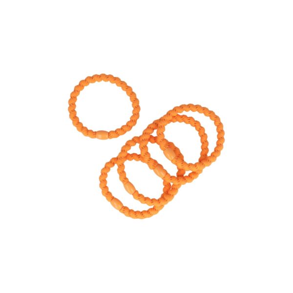 Haarelastieken Gedraaid - Hair Tie - Oranje - Set van 5